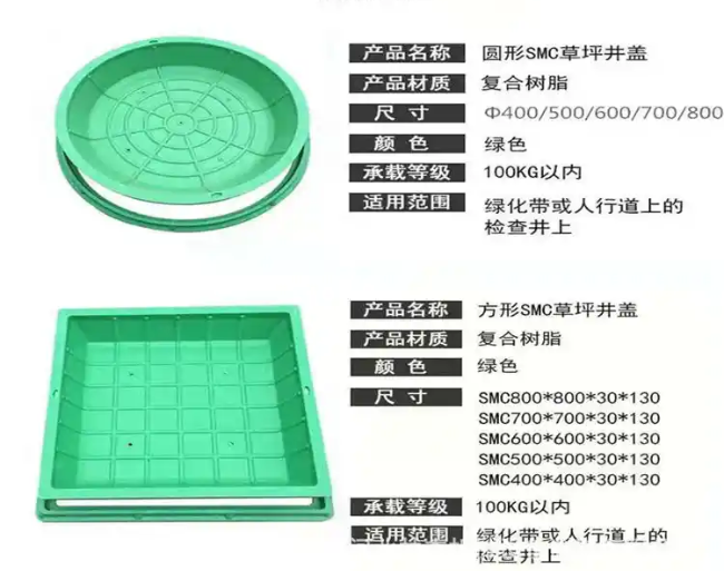 沙县树脂复合种植井盖展示